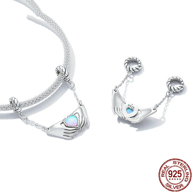 hand care heart diy charm bead, view 4 - MRSLM