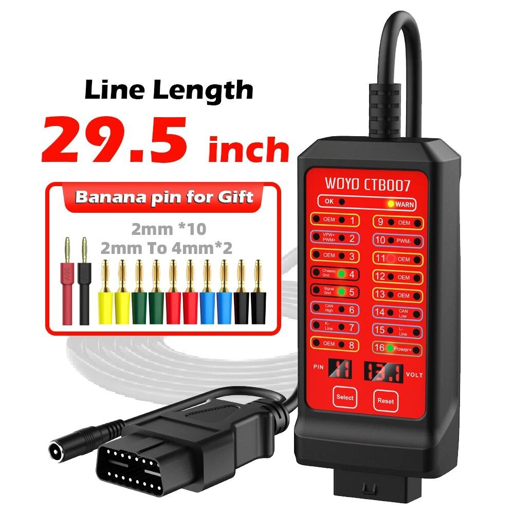 12V/24V Car OBD Breakout Box with Extension Cable