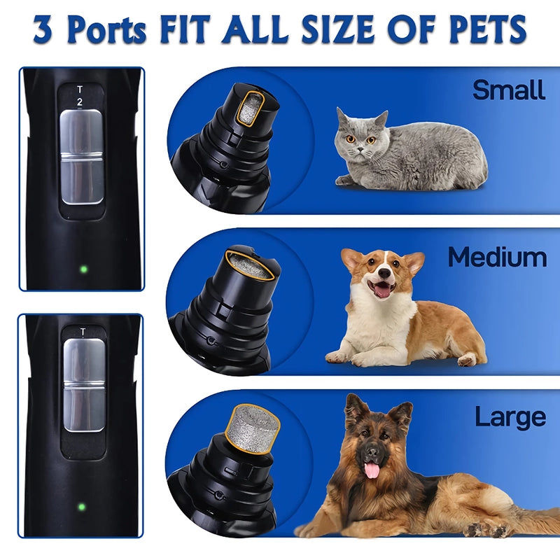 rechargeable led pet nail grinder, view 4 - MRSLM