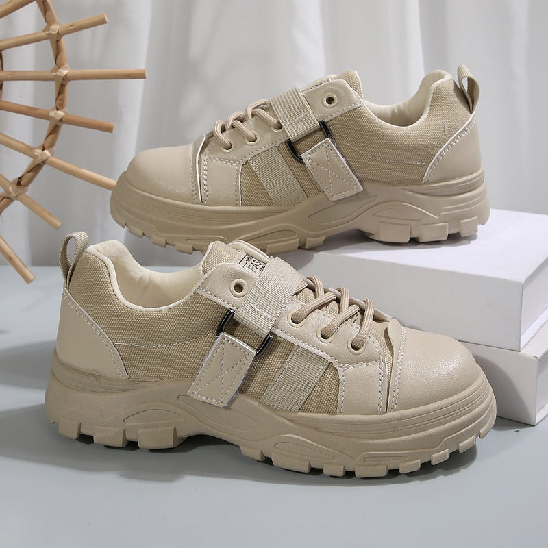 Hook design lace-up sneakers, view 6 - MRSLM