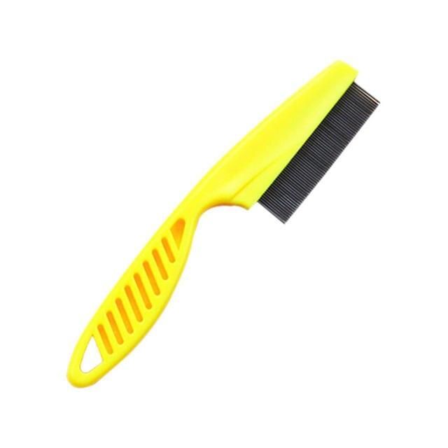stainless steel pet hair comb, view 4 - MRSLM
