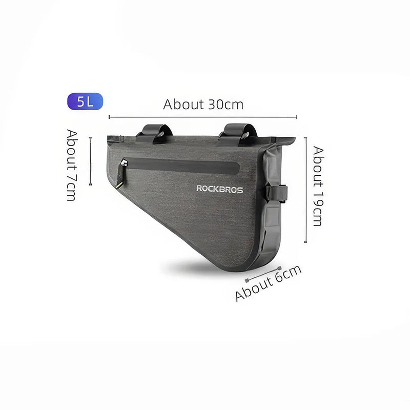 rainproof triangle bike bag, view 8 - MRSLM