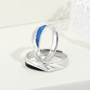 couple sterling silver rings, view 2 - MRSLM
