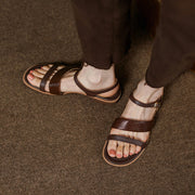Retro women's leather sandals, view 8 - MRSLM