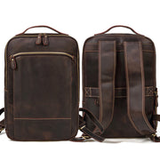 Leather travel backpack, view 6 - MRSLM