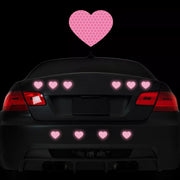 reflective heart-shaped stickers, view 13 - MRSLM