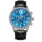 Men's automatic mechanical leather watch, business, view 6 - MRSLM
