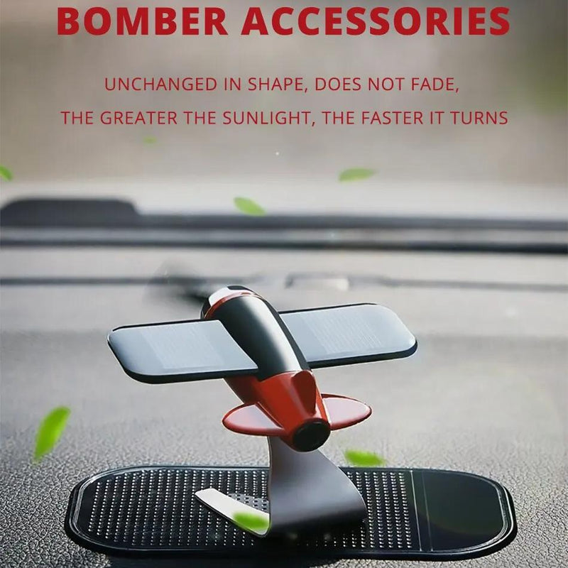 solar airplane car air freshener, view 5 - MRSLM
