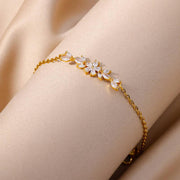 flower charm bracelet, view 6 - MRSLM