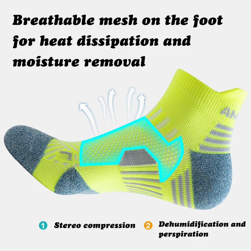thick cushioned running socks, view 10 - MRSLM