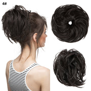 fluffy curly hair bun chignon, view 7 - MRSLM