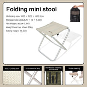 lightweight portable folding chair with backrest, view 4 - MRSLM