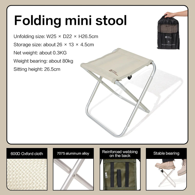 lightweight portable folding chair with backrest, view 4 - MRSLM