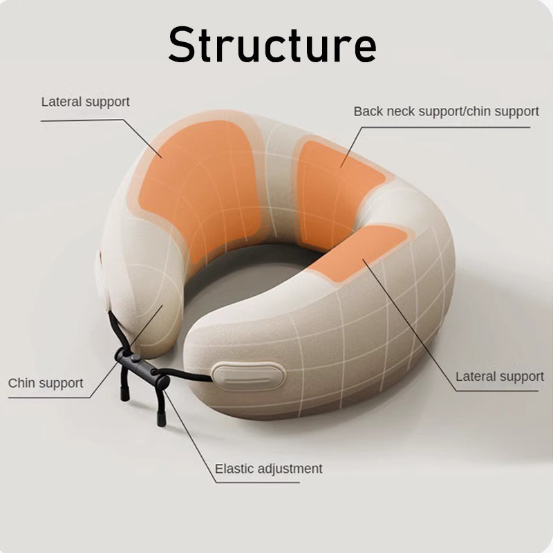 u-shaped memory foam travel neck pillow, view 10 - MRSLM