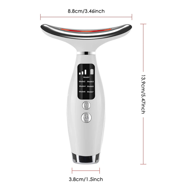 led light face and neck massager, view 9 - MRSLM