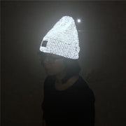 Reflective knit beanie, view 7 - MRSLM