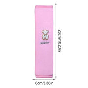 plush cartoon bear seat belt pad, view 2 - MRSLM