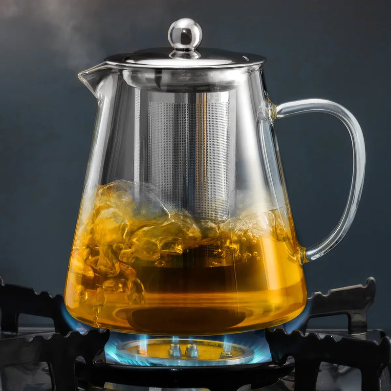 Glass teapot set with infuser, view 11 - MRSLM