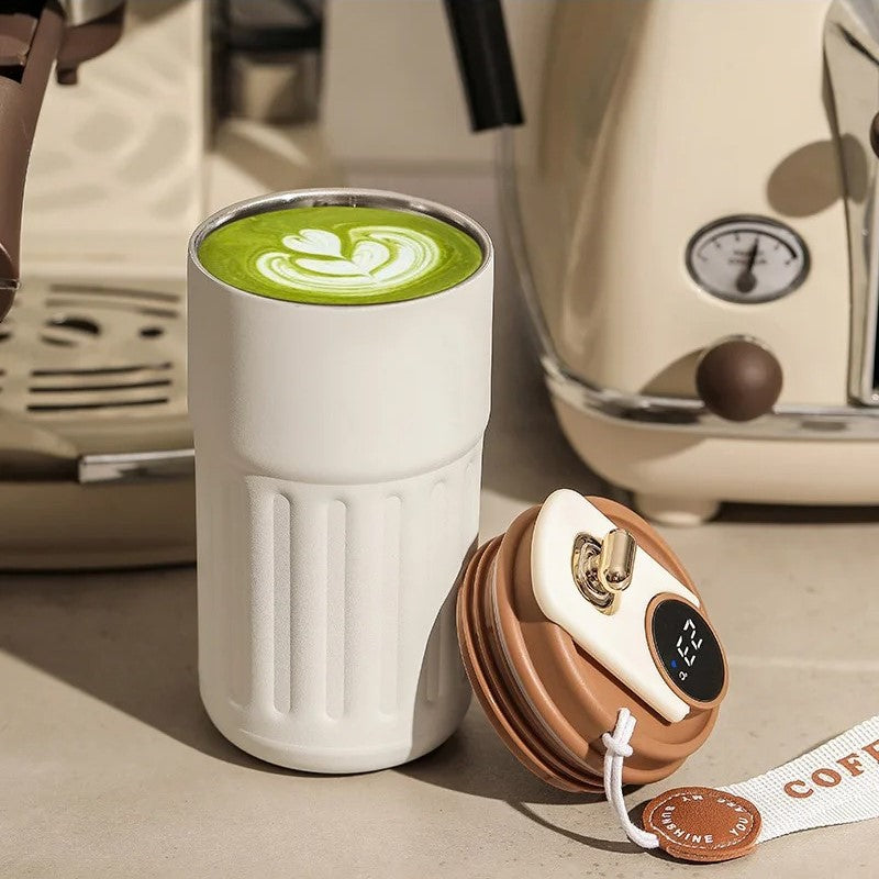 Temperature display thermos mug, view 12 - MRSLM
