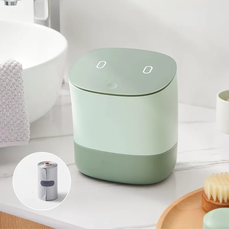compact desktop trash bin, view 3 - MRSLM
