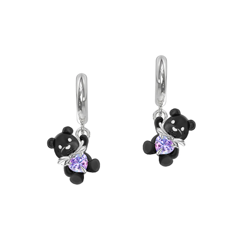 sweet bear earrings, view 2 - MRSLM
