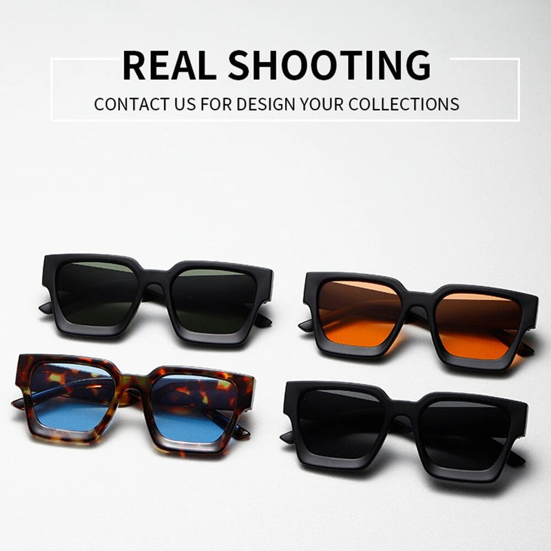 retro oversize square sunglasses, view 10 - MRSLM
