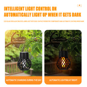 Solar LED flame lantern, view 5 - MRSLM