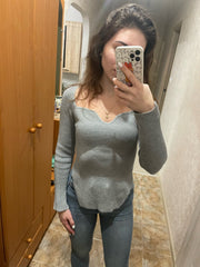 off-neck pullover sweater, view 11 - MRSLM