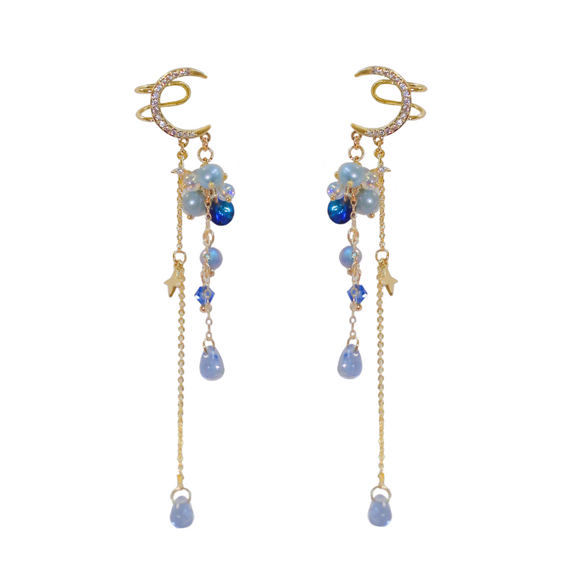 gold ear bone clip no piercing, view 6 - MRSLM