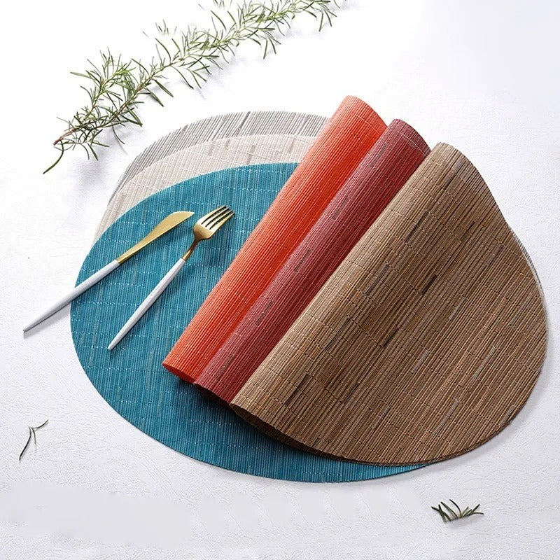 Bamboo oval placemats, view 8 - MRSLM