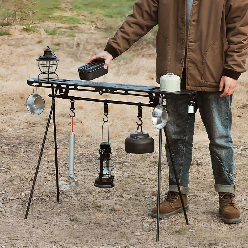outdoor triangular storage rack, view 5 - MRSLM