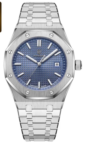 men's luminous calendar quartz watch, view 2 - MRSLM