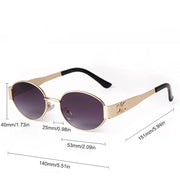 retro oval sunglasses for women, view 12 - MRSLM