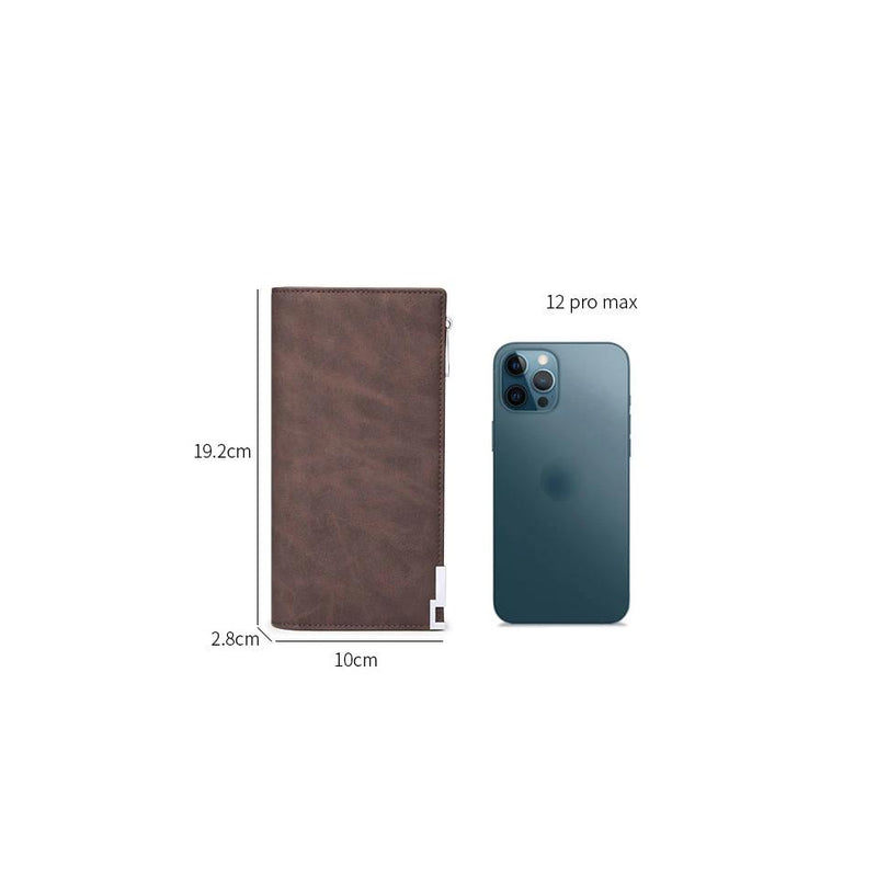 Long synthetic leather wallet for men, view 12 - MRSLM