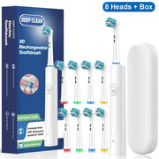 rechargeable rotating electric toothbrush, view 2 - MRSLM