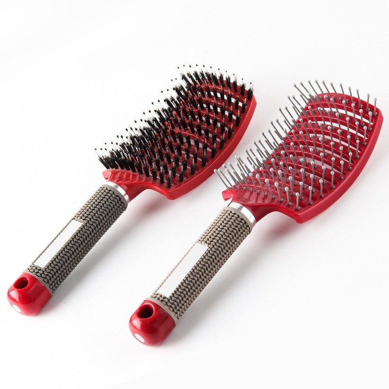 curved bristle massage comb, view 9 - MRSLM