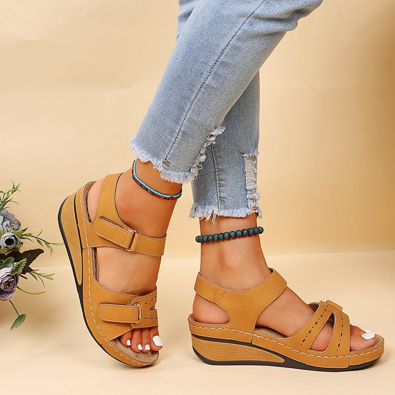 summer canvas wedge sandals, view 8 - MRSLM