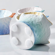 fish-shaped ceramic pet feeding bowl, view 9 - MRSLM