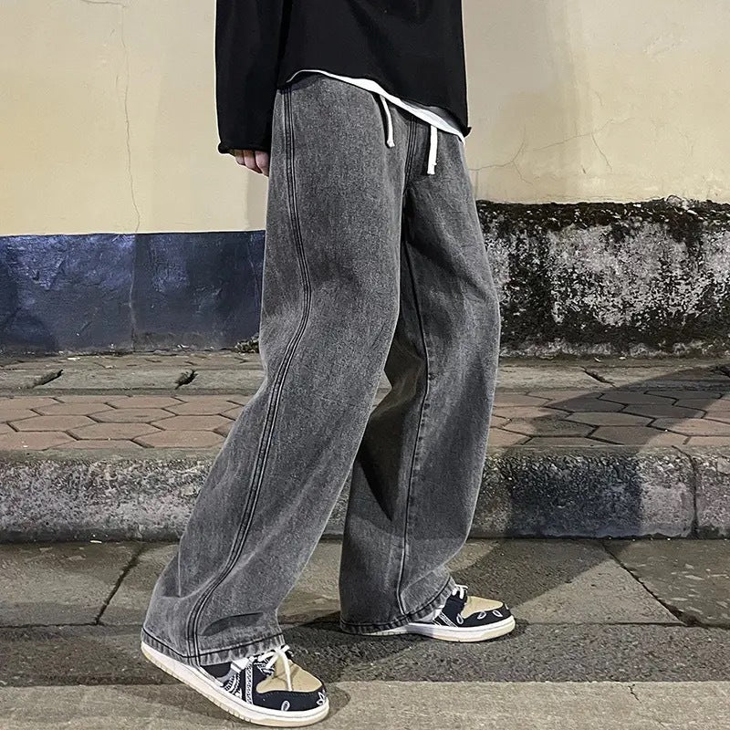 men's straight loose jeans, view 10 - MRSLM