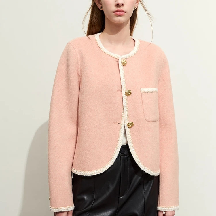 minimalist woolen autumn coat - MRSLM