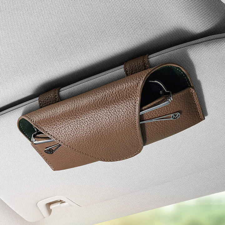 Multi-Function Car Sun Visor Glasses Storage Case