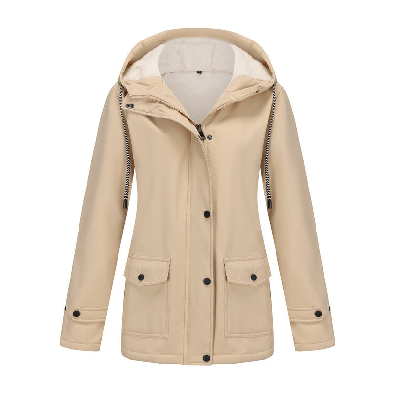 women's fleece-lined waterproof anorak jacket, view 12 - MRSLM