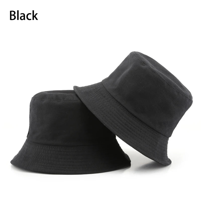 Classic Cotton Reversible Bucket Hat – Casual Sun Cap for Outdoor Adventures