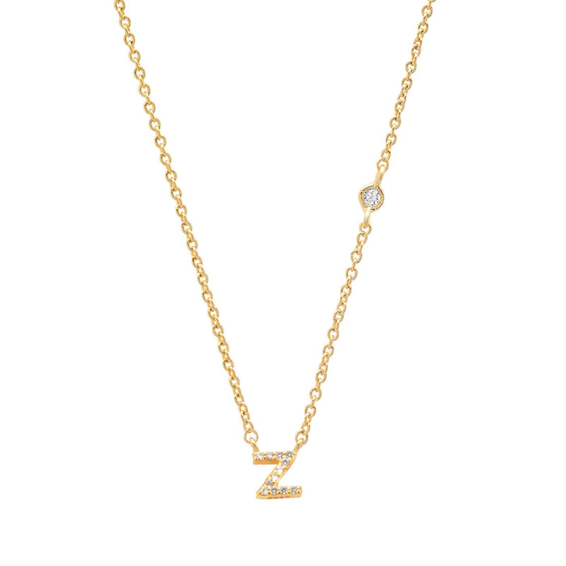 letter pendant necklace, view 24 - MRSLM