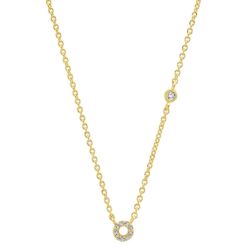 letter pendant necklace, view 19 - MRSLM