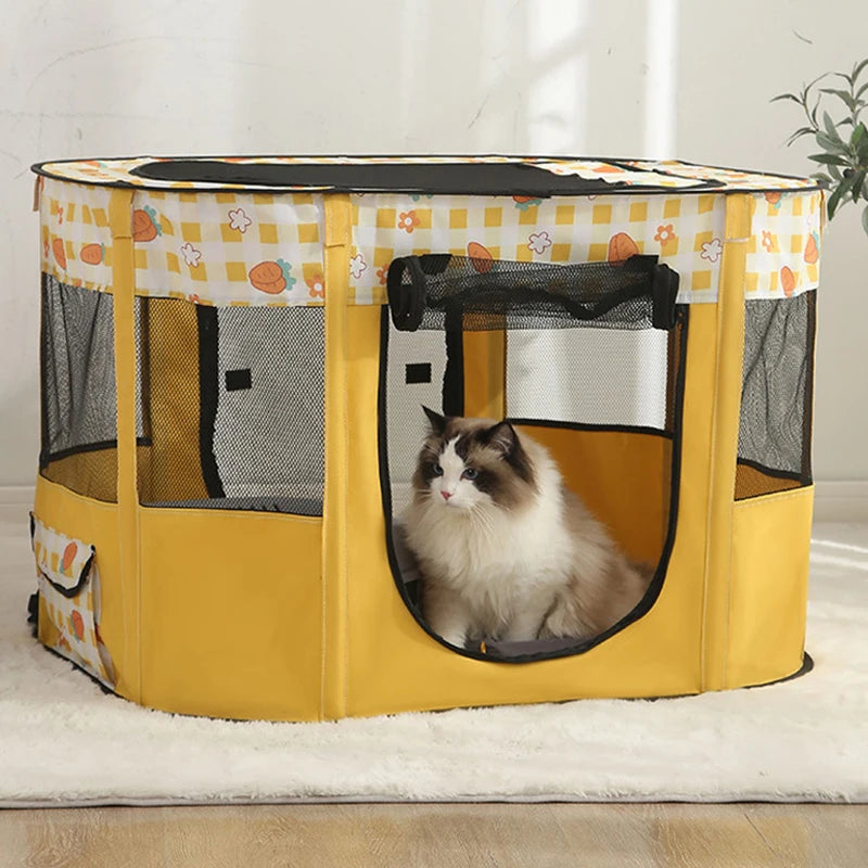 Foldable breathable cat tent, view 4 - MRSLM