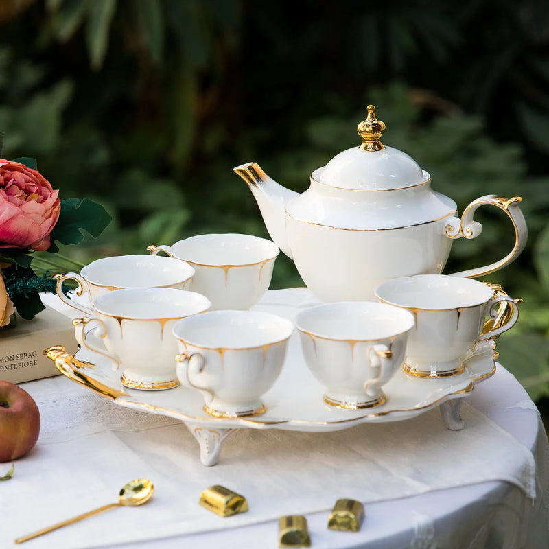 gold inlay bone china tea set, view 7 - MRSLM