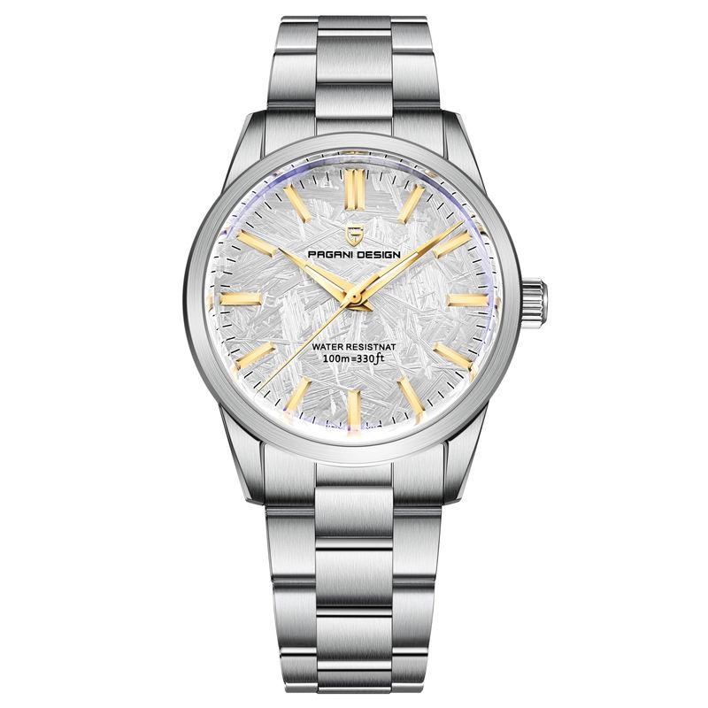 men's quartz watch with marble dial, view 3 - MRSLM