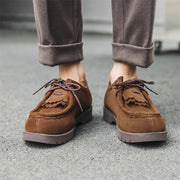 men's vintage suede loafers, view 6 - MRSLM