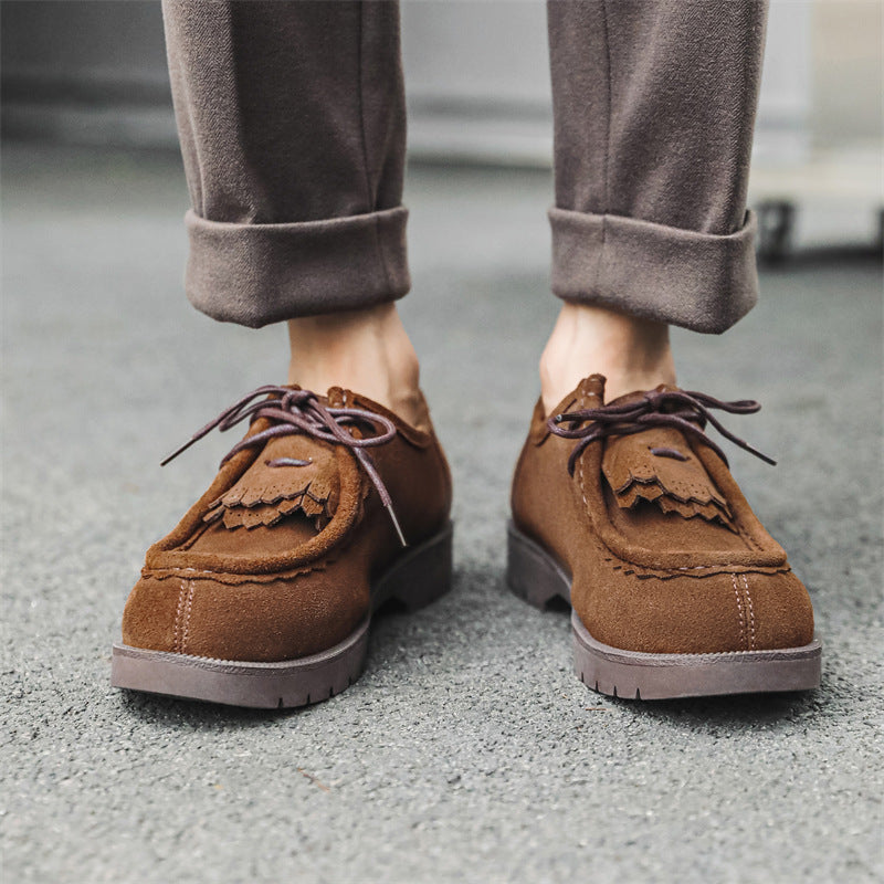 men's vintage suede loafers, view 6 - MRSLM